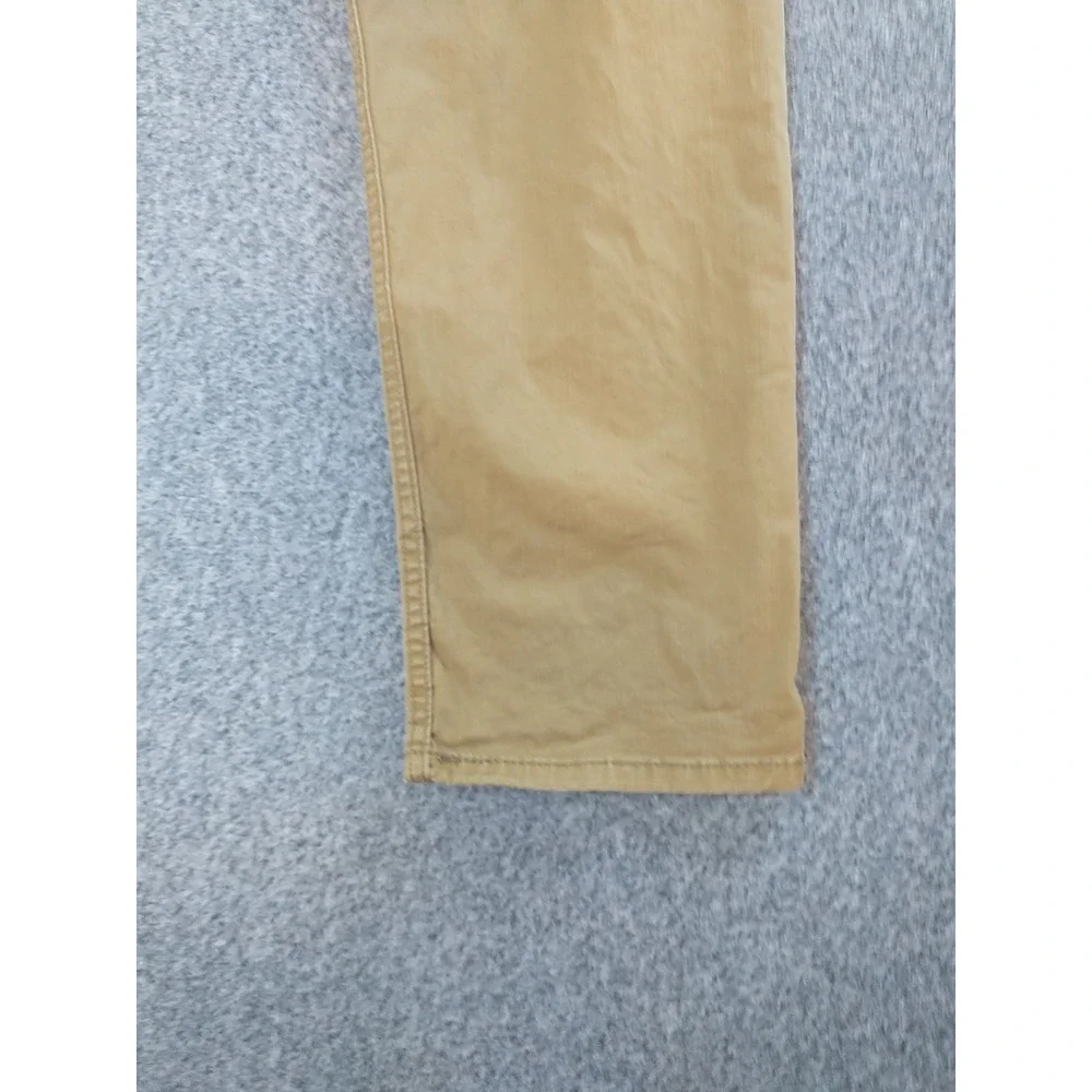 Levi's 502 Regular Taper Tan Khaki Pants Mens 36x29 Tapered Chino Trouser